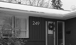 modern house numbers 249 wood siding